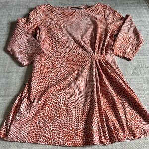 J. McLaughlin Spotted Tunic Top Size Large